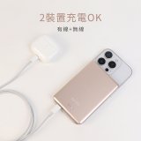 【KINYO】 2 in 1超薄卡片型磁吸行動電源 PLUS+(KPB-2653)