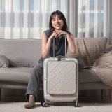 【BIGGER】20吋前開蓋摺疊箱【菱格紋】