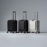 【BIGGER】20吋前開蓋摺疊箱【菱格紋】