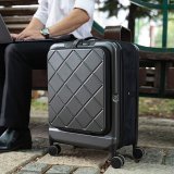 【BIGGER】20吋前開蓋摺疊箱【菱格紋】