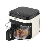 【SONGEN松井】日系3D熱旋5.5L晶鑽玻璃氣炸鍋(SG-421GAF-W)