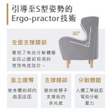 486 Style Chair DC 健康護脊沙發 木腳款(寧靜灰/橄欖綠)