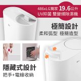 【全新盒損品】486xLG獨家 第六代 PuriCare™ 雙變頻除濕機19.6公升 時尚款 白色 DD201MWE0