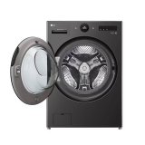 LG 22公斤 WashCombo™ AI 熱泵滾筒洗衣機｜熱泵除濕 |尊爵黑｜AI DD™ 蒸洗脫烘 (WD-S22FHDB)