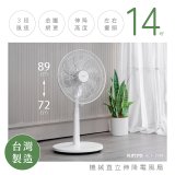 【KINYO】14吋機械直立伸降電風扇 (ACF-3144)