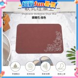 【rubber anne】頂級軟式珪藻土吸水地墊-金/銀雕花(60*40cm)