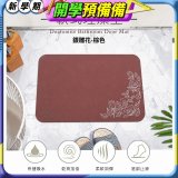【rubber anne】頂級軟式珪藻土吸水地墊-金/銀雕花(60*40cm)
