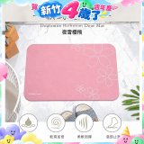 【rubber anne】頂級軟式珪藻土吸水地墊-櫻花系列(60*40cm)