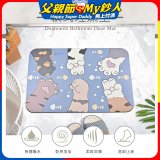 【瑪思特】頂級軟式珪藻土吸水地墊-貓咪系列(60*40cm) 猜猜拳