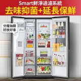 【新竹門市展示機】LG InstaView™敲敲看門中門冰箱 星夜黑 / 734公升 (GR-QPLC82BS)