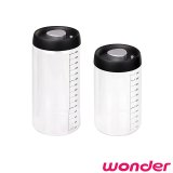 WONDER 按壓式真空保鮮密封罐2入組(大+小)