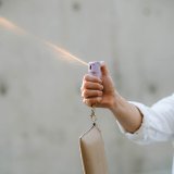 【美國沙豹】膠-防誤觸蓋鑰匙圈型防身噴劑