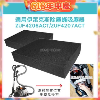 伊萊克斯吸塵器適用 高密度水洗海綿2入