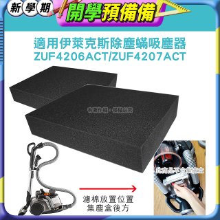 伊萊克斯吸塵器適用 高密度水洗海綿2入