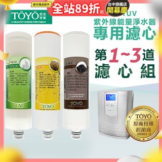 TOYO 東洋歐帝克【適用9001UV】第1~第3道濾心組