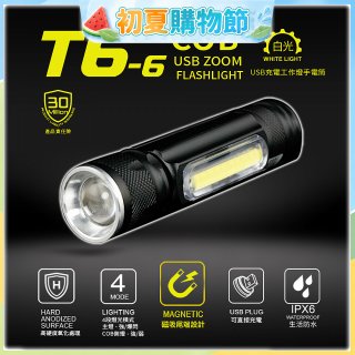 【免運】RONEVER 充電式工作燈手電筒 PA-T6-6