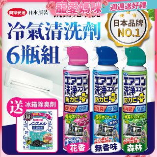 【興家安速】抗菌免水洗冷氣清洗劑6件組