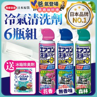 【興家安速】抗菌免水洗冷氣清洗劑6件組