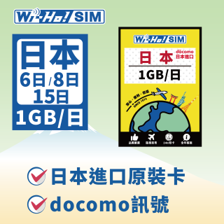Wi-Ho! 日本每日1GB上網卡