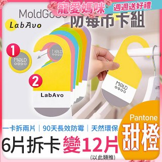 MoldGoGo 防霉吊卡甜橙香調超值6片／12片組