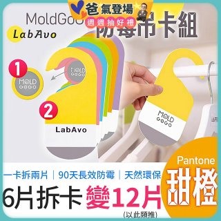 MoldGoGo 防霉吊卡甜橙香調超值6片／12片組