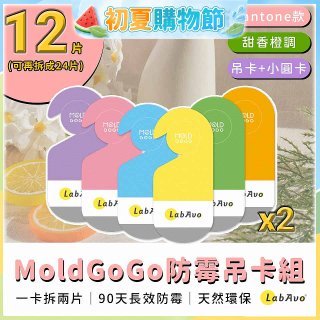 MoldGoGo 防霉吊卡甜橙香調超值6片／12片組