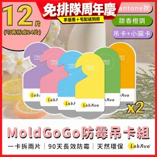 MoldGoGo 防霉吊卡甜橙香調超值6片／12片組