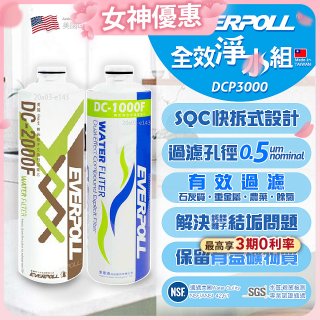 EVERPOLL UVC-903 雙道全效淨水器專用【濾芯組】DCP-3000