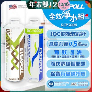 EVERPOLL UVC-903 雙道全效淨水器專用【濾芯組】DCP-3000
