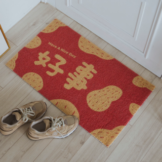 【窩在家All In Home】每天有好事花生刮泥地墊
