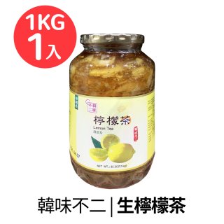 【韓味不二】生茶系列-生檸檬茶1kg/罐 效期2025/03