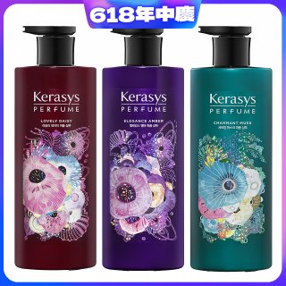 韓國【可瑞絲】香氛洗髮精綜合超值3入組 (知性麝香｜魅力雛菊｜華麗琥珀)600ml