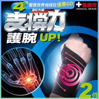 【muva】遠紅外線專業支撐護腕2入組