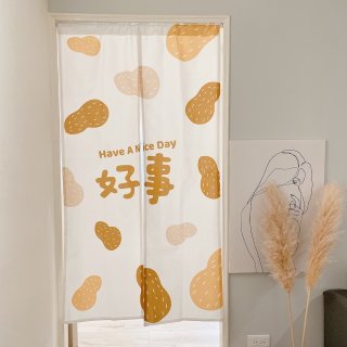 【窩在家All In Home】Nice day！好事花生文創門簾（2種尺寸）