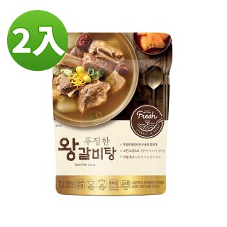 【韓味不二】OURHOME頂級牛排骨湯 600g/包*2-2023/12到期
