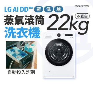 LG 家電租賃－AI DD™蒸氣滾筒洗衣機 (蒸洗脫)｜22公斤(WD-S22FW)