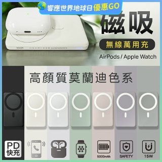 【BIGGER】磁吸無線萬用充 A-001【加贈Type-C 100W磁吸捲捲快充線】