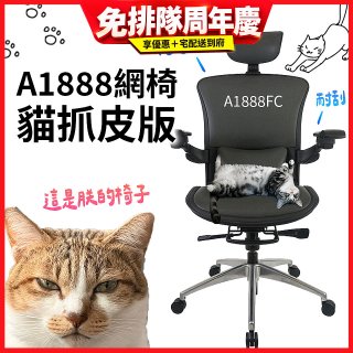 起立時光A1888網椅 貓抓皮版A1888FC