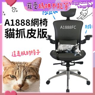 起立時光A1888網椅 貓抓皮版A1888FC