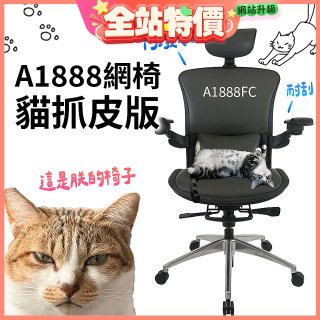 起立時光A1888網椅 貓抓皮版A1888FC