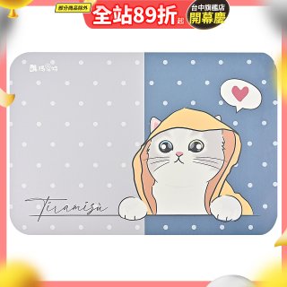 【瑪思特】頂級吸水地墊-貓咪系列 - 雨衣小貓