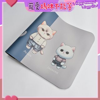 【瑪思特】頂級吸水地墊-貓咪系列 - 三隻小貓