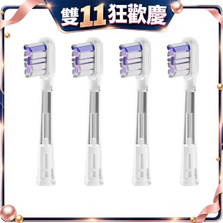 GPLUS  ET-A006S V字擺頭音波電動牙刷 專用刷頭 4入