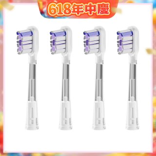 GPLUS  ET-A006S V字擺頭音波電動牙刷 專用刷頭 4入