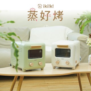 【ikiiki伊崎】11L日式蒸氣烤箱 IK-OT3002(白)、IK-OT3003(綠)