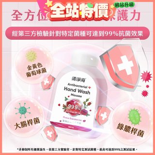 清淨海 玫瑰抗菌洗手慕斯-補充瓶