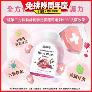 清淨海 玫瑰抗菌洗手慕斯-補充瓶