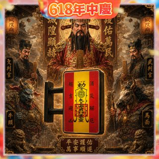 486文創 平安符 磁吸燈箱 (特請城隍爺加持)