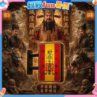 486文創 平安符 磁吸燈箱 (特請城隍爺加持)