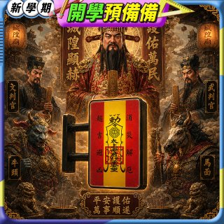 486文創 平安符 磁吸燈箱 (特請城隍爺加持)